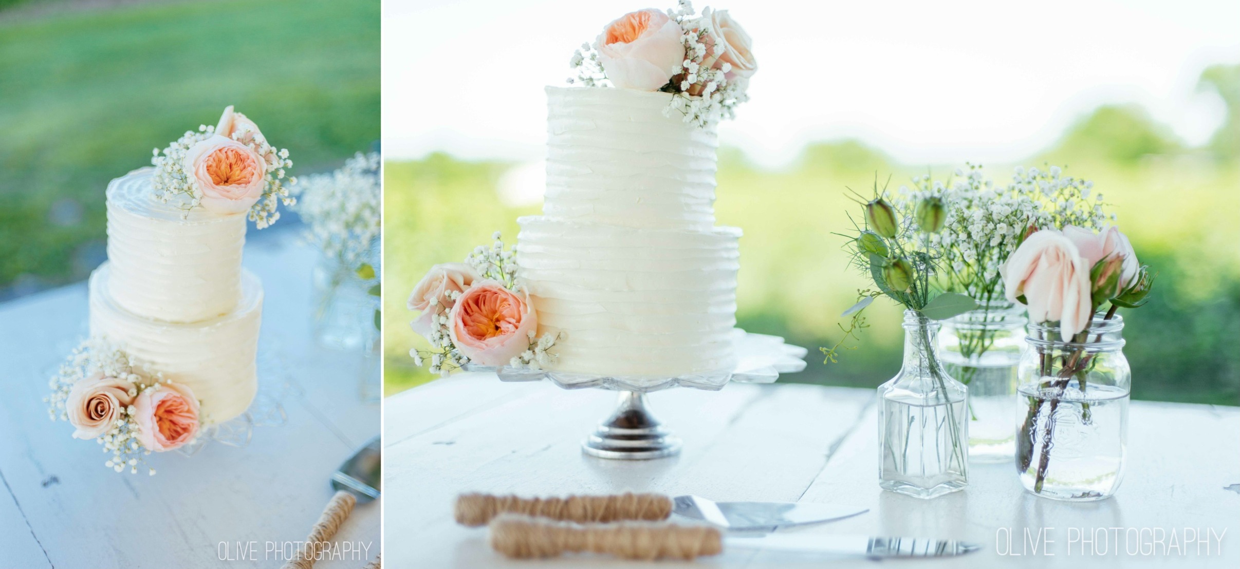 vineyard wedding cake