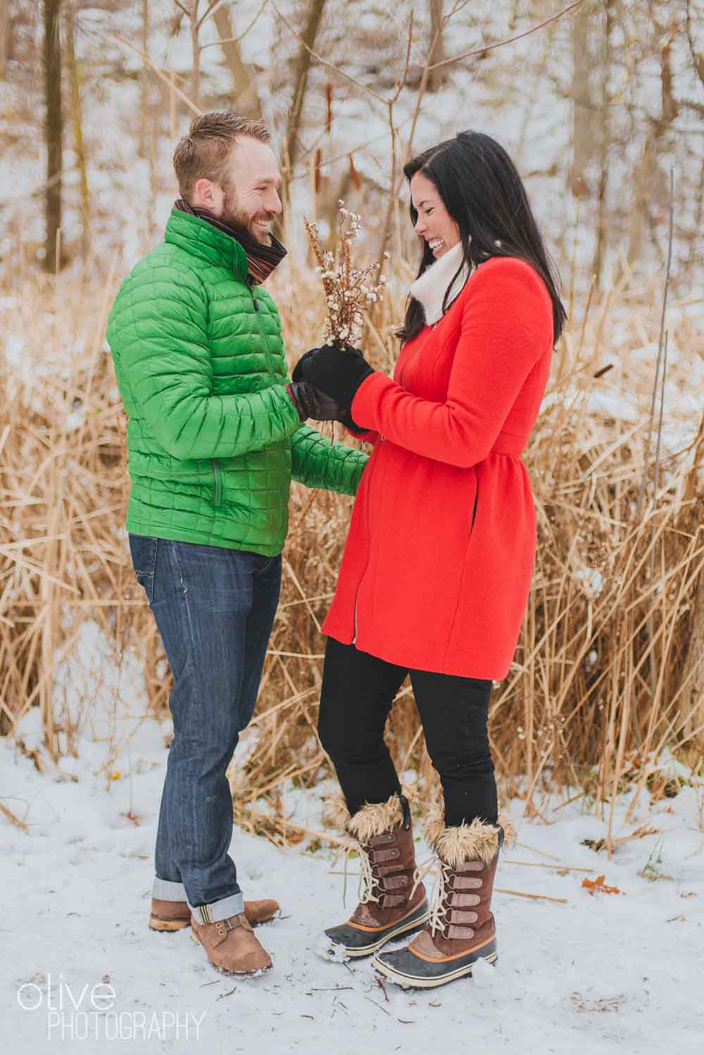 Toronto Winter Engagement Photos