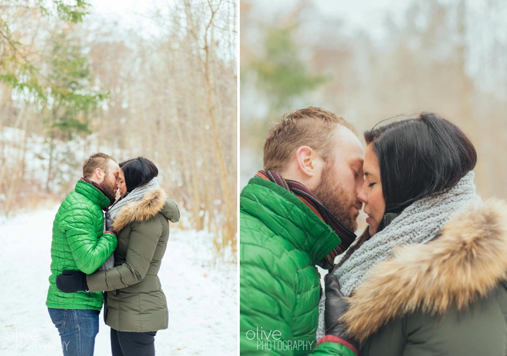 Toronto Winter Engagement Photos