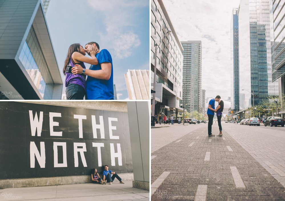 Raptors engagement photos - Olive Photography