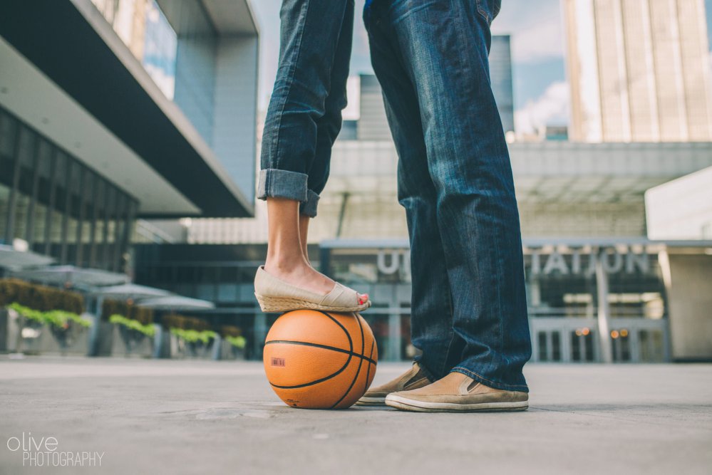 Raptors engagement photos - Olive Photography