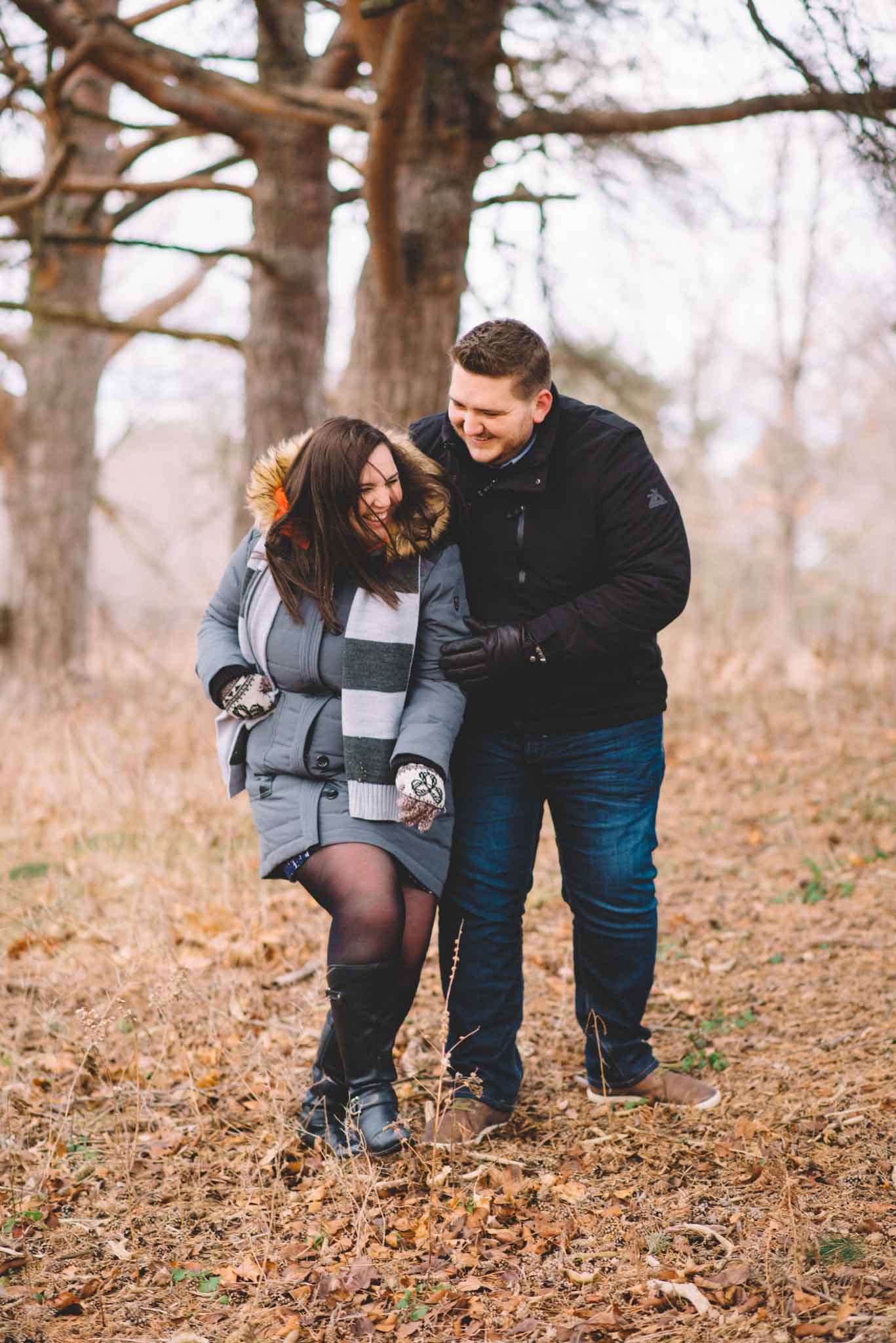 Toronto winter engagement photos - Olive Photography