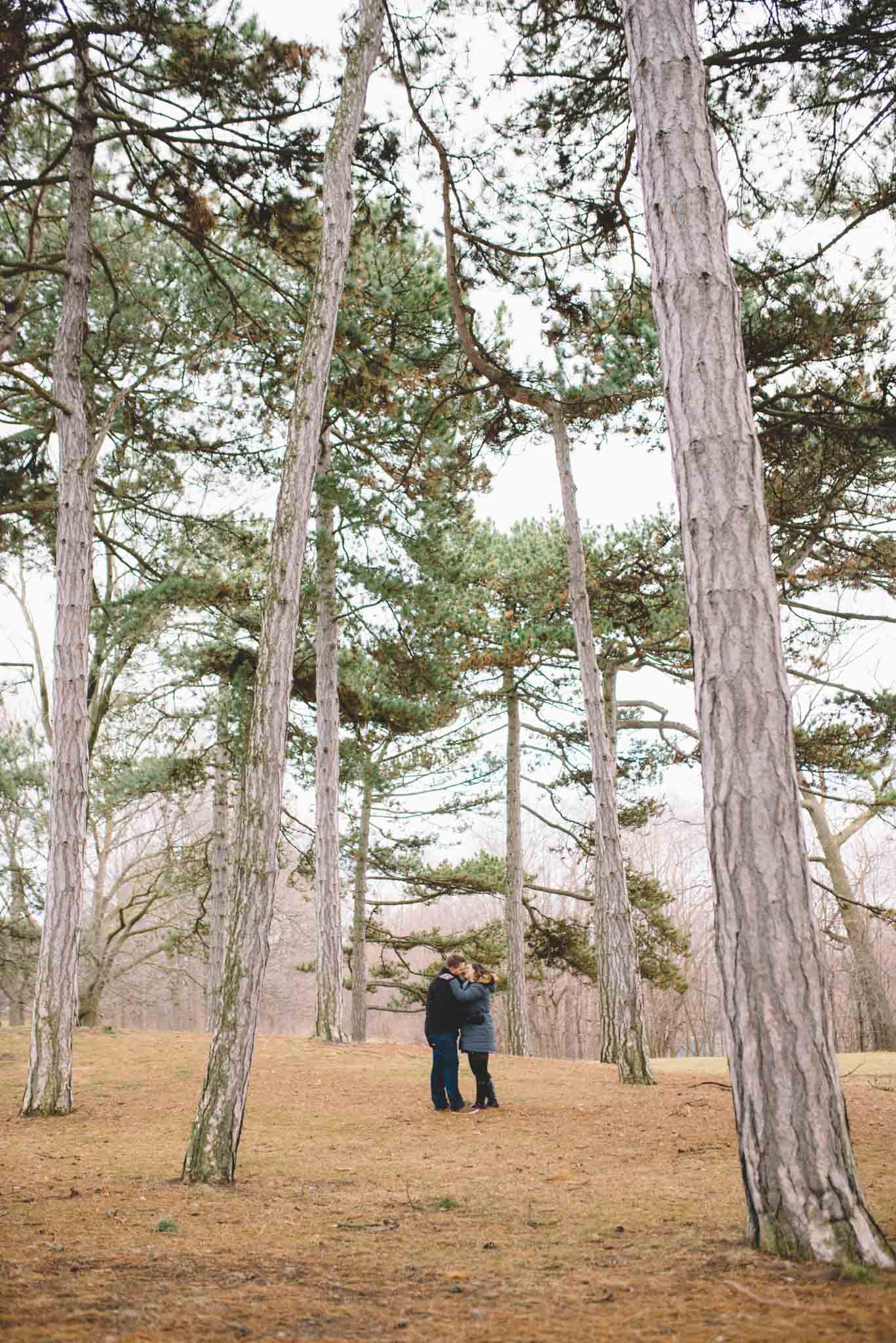 Toronto winter engagement photos - Olive Photography