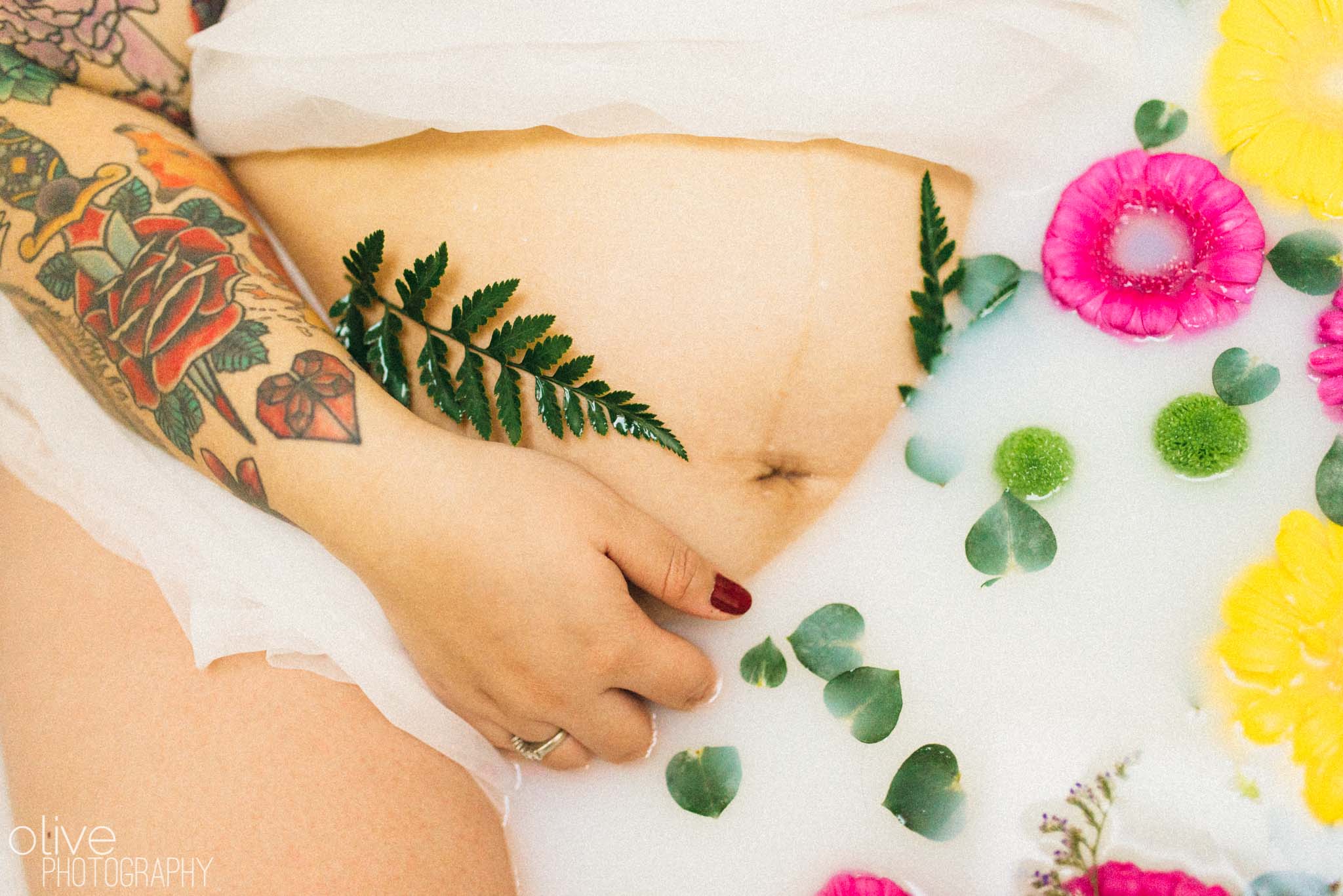 milk bath maternity - Olive Photography Toronto