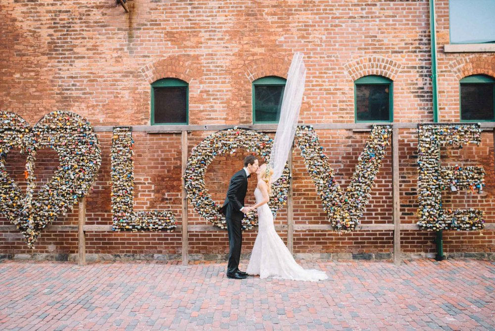 Distillery District wedding photos