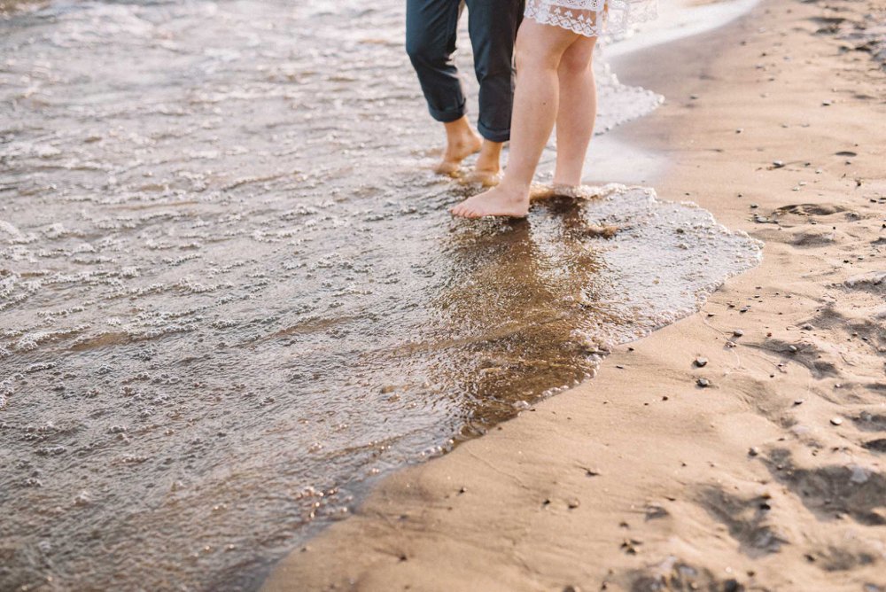 Toronto beach engagement