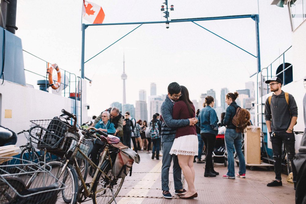 Toronto island engagement