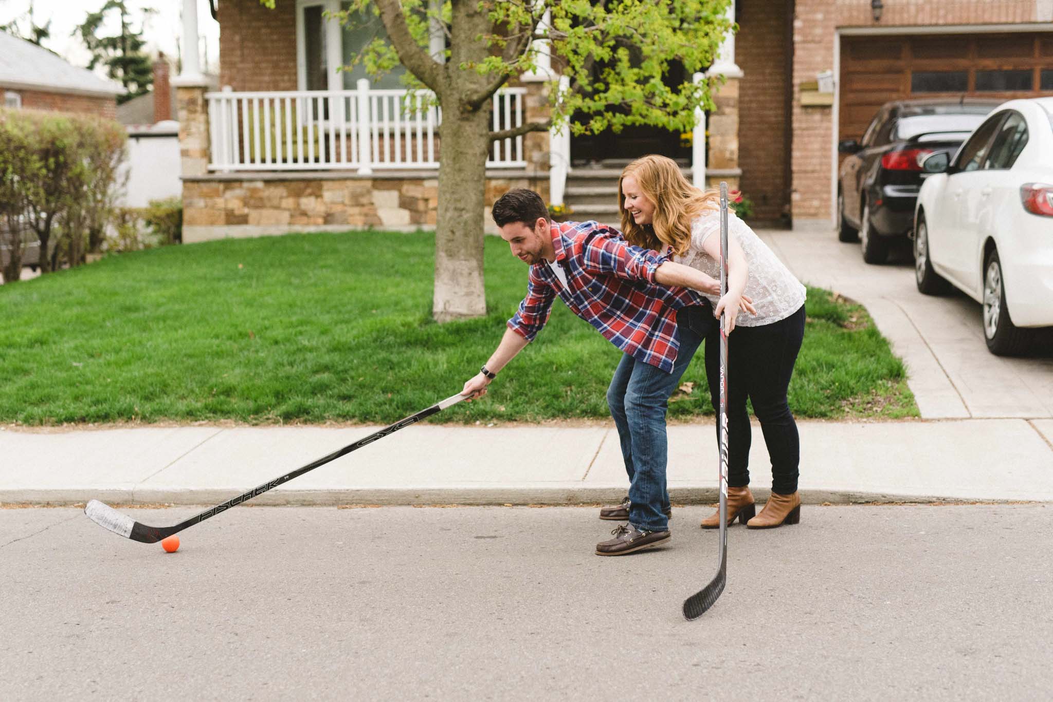 Hockey Engagement Photos | Olive Photography