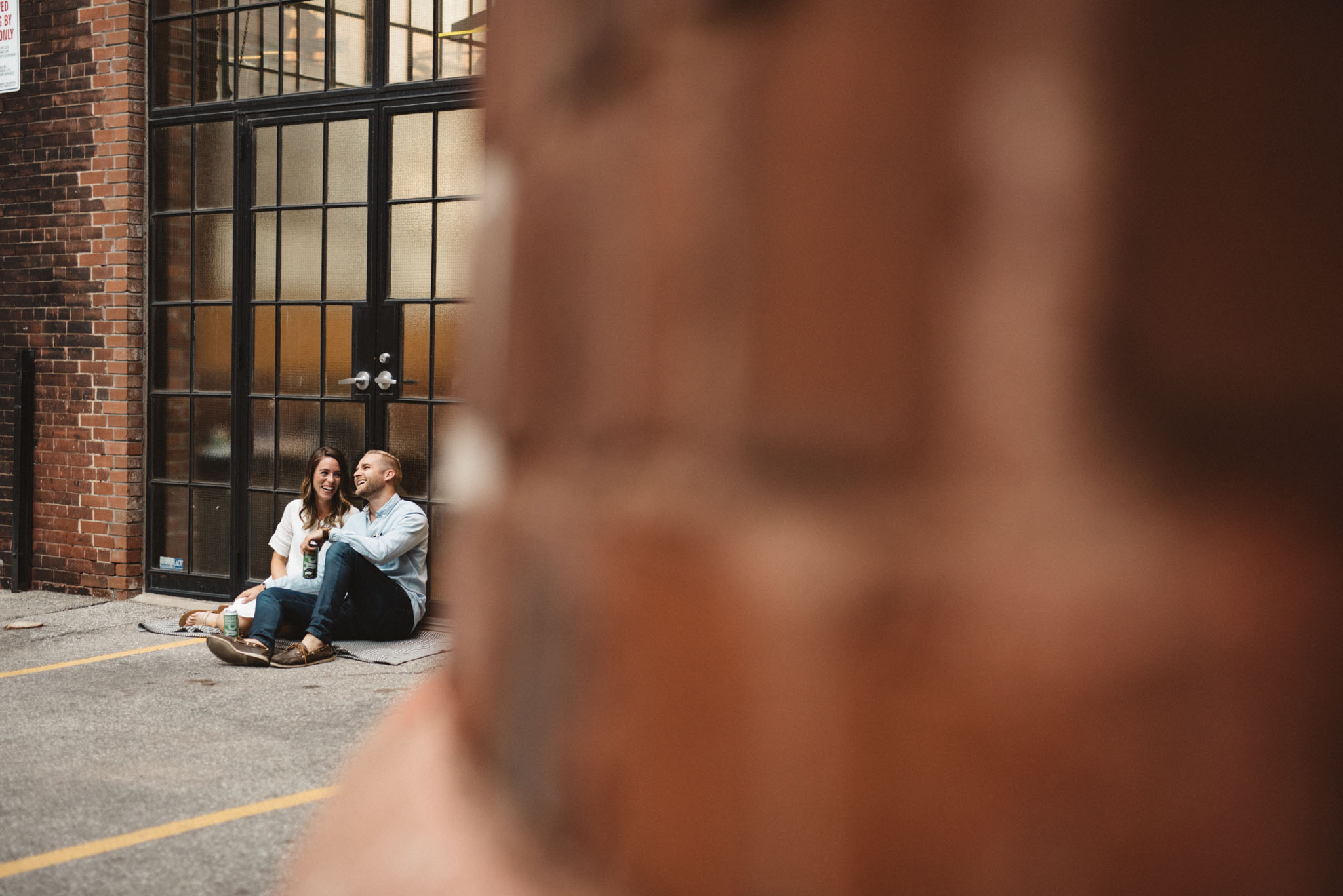 relaxed Toronto engagement photos