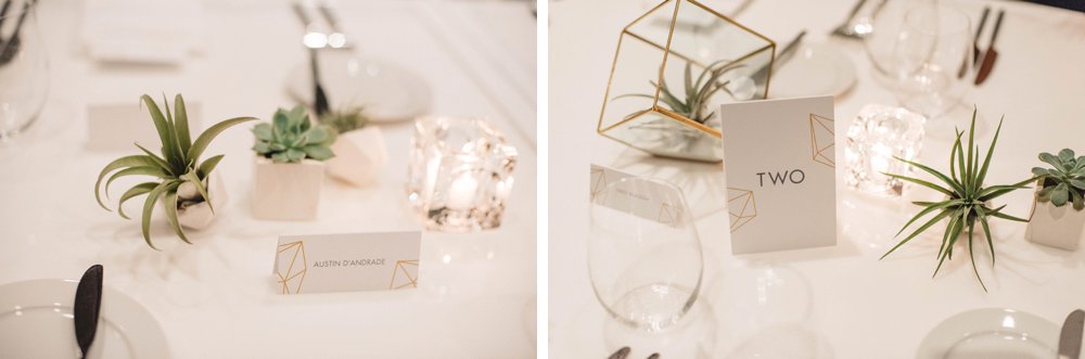 geometric wedding decor | Olive Photography