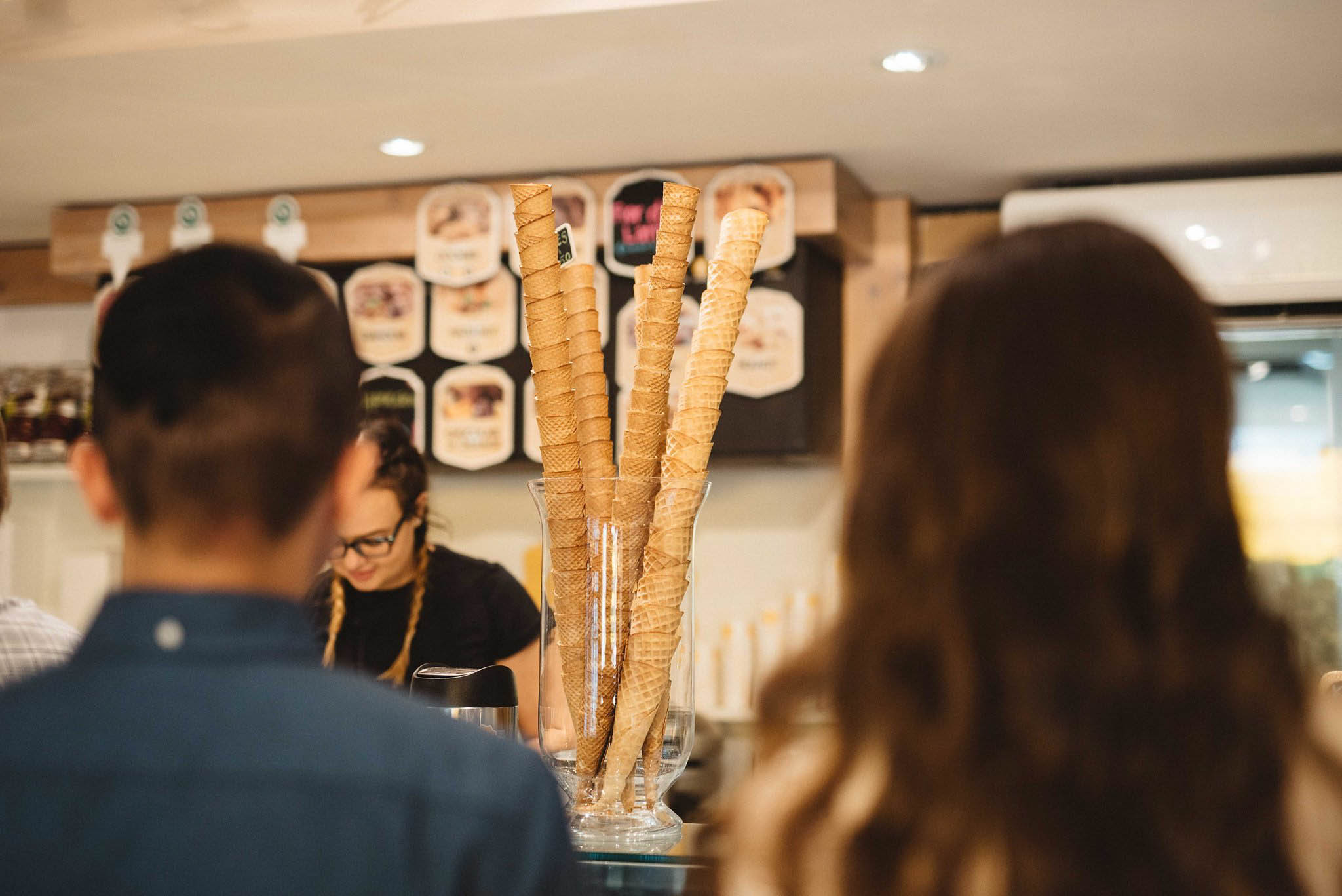 ice cream engagement photos | Olive Photography