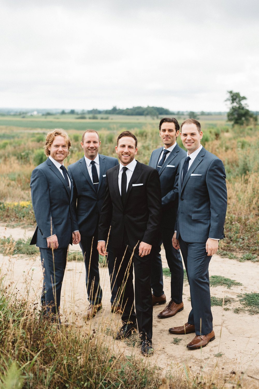 Navy Blue Groomsmen Suits Photos - Olive Photography