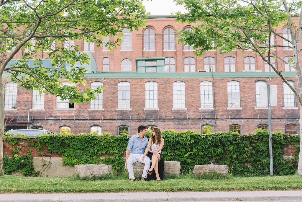 Liberty Village Engagement Photos - Toronto Photographer Olive Photography