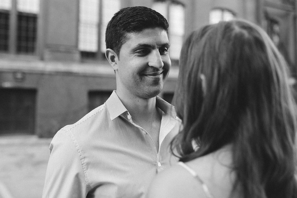 Black and white engagement photos - Toronto engagement photographer Olive Photography