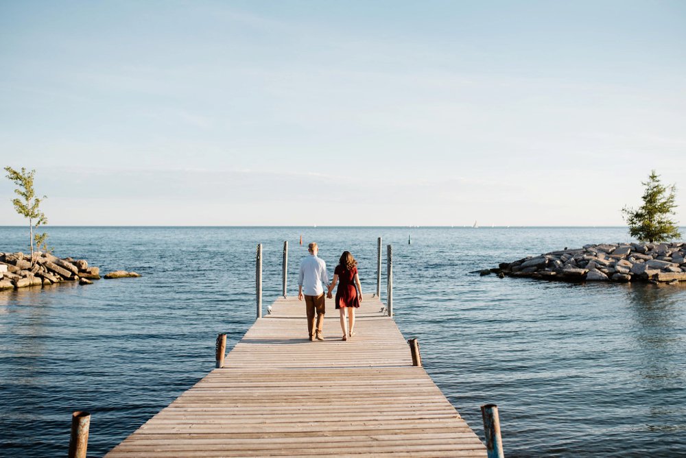 Dock and lake engagement photos Toronto | Olive Photography