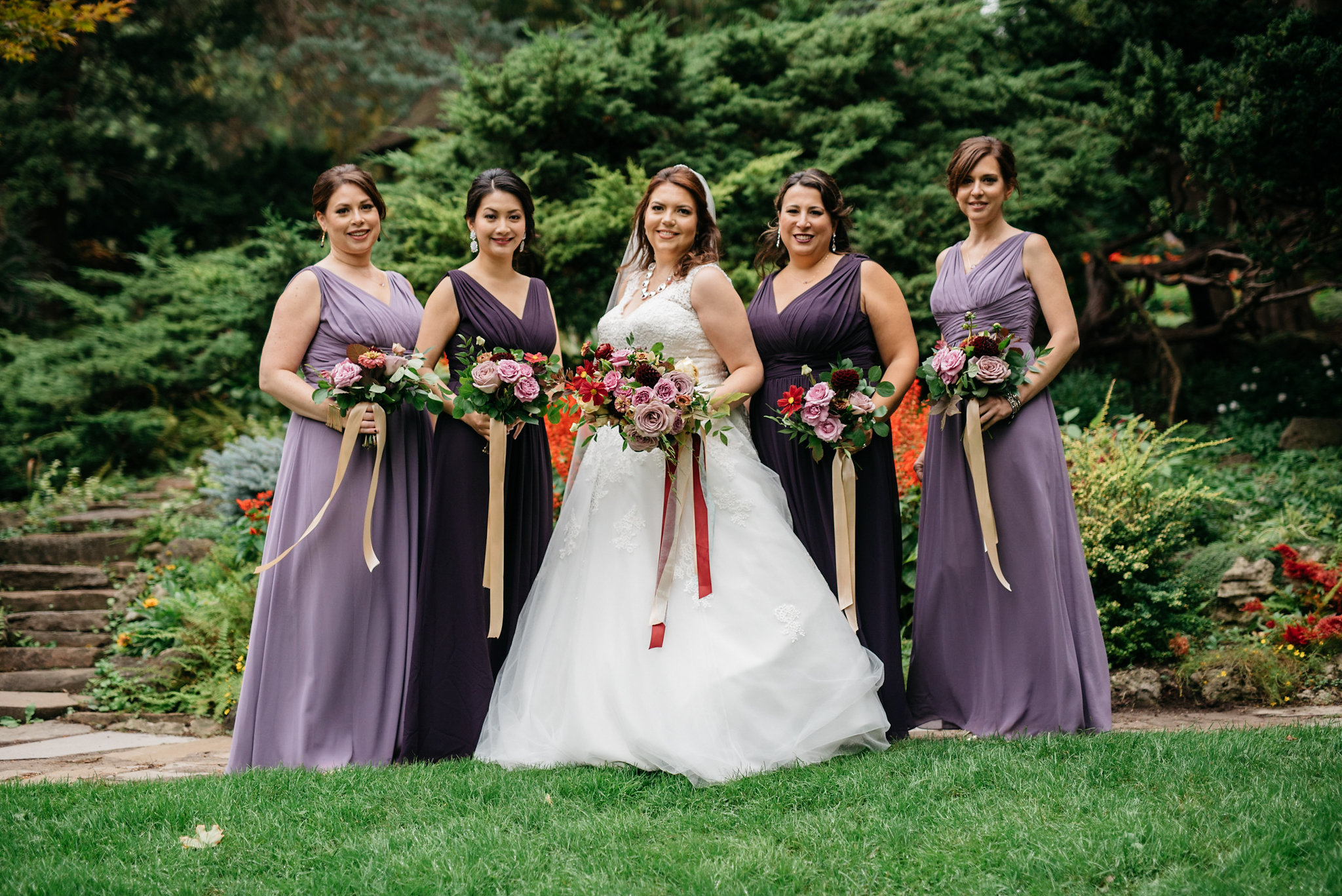 Purple bridesmaids dresses Toronto | Olive Photography