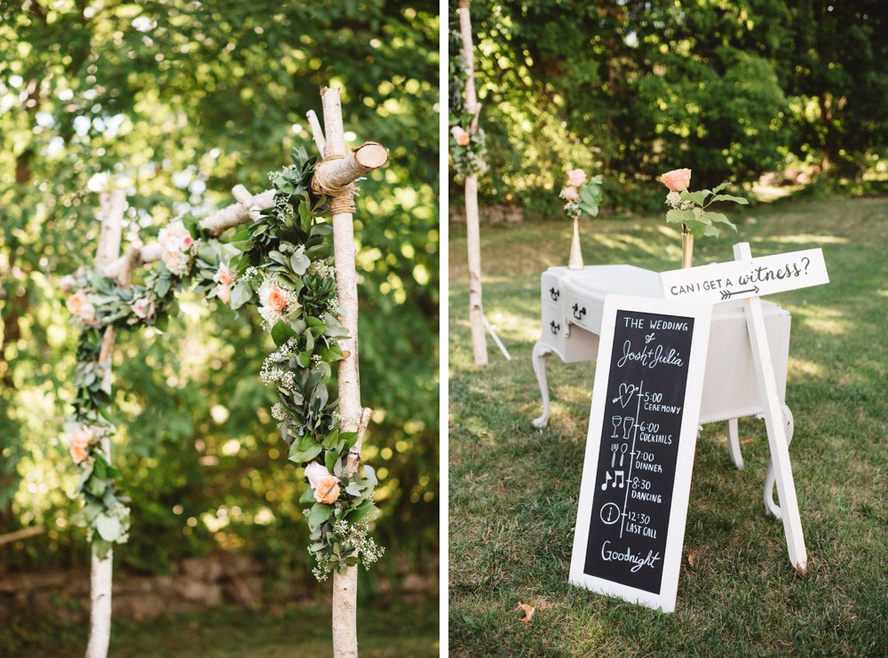 Outdoor Ceremony Decor - Olive Photography Toronto