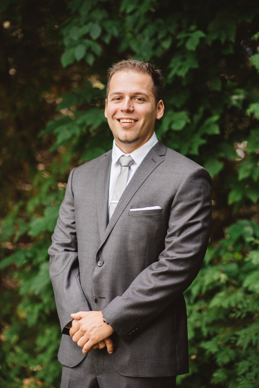 Grey groom suit - Olive Photography Toronto