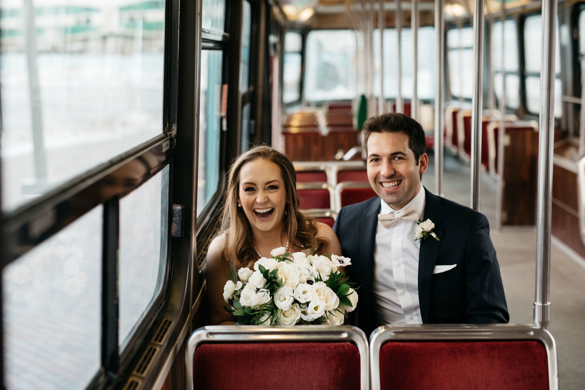 Streetcar wedding photos - Olive Photography Toronto