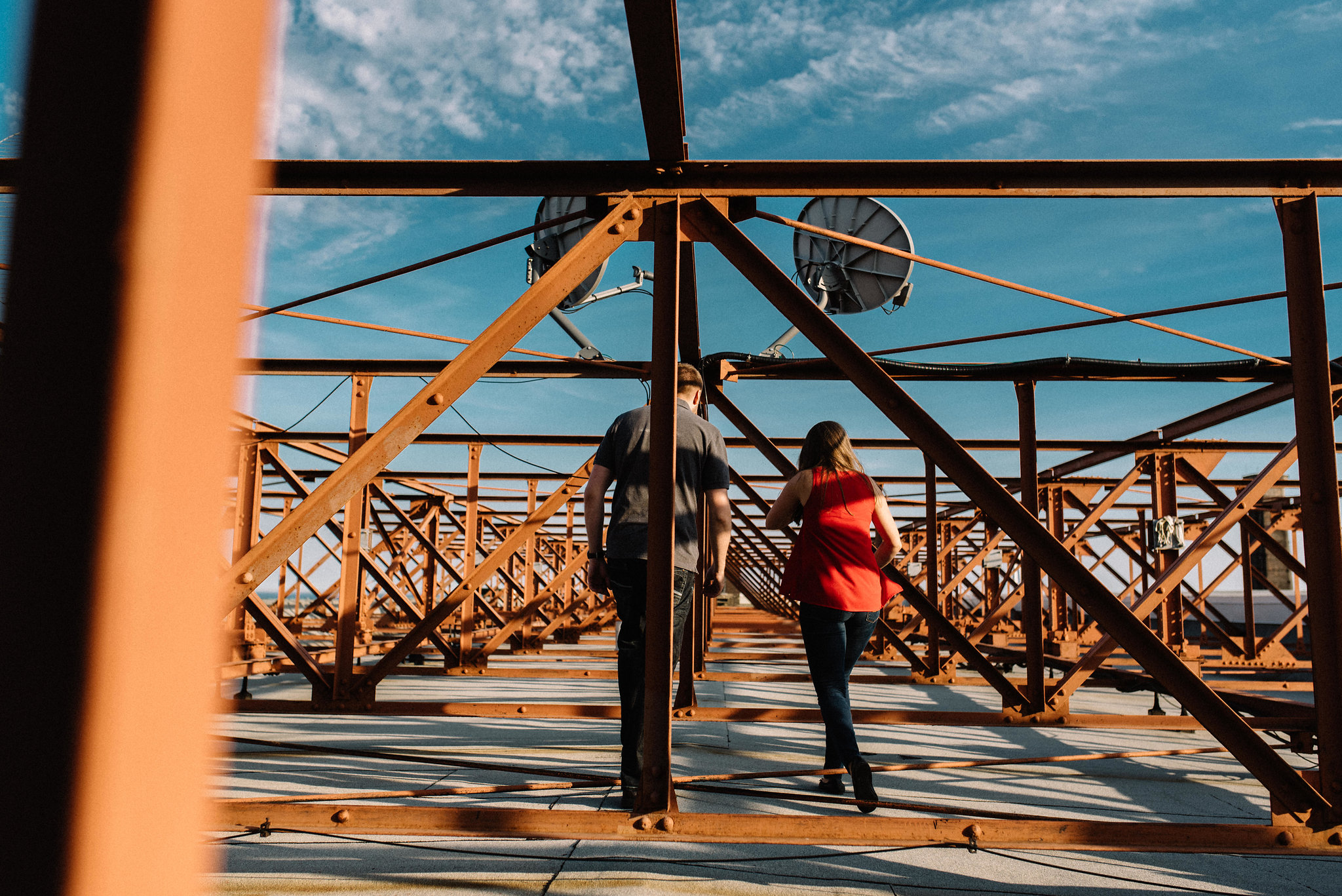 Rooftop engagement photos - Olive Photography Toronto