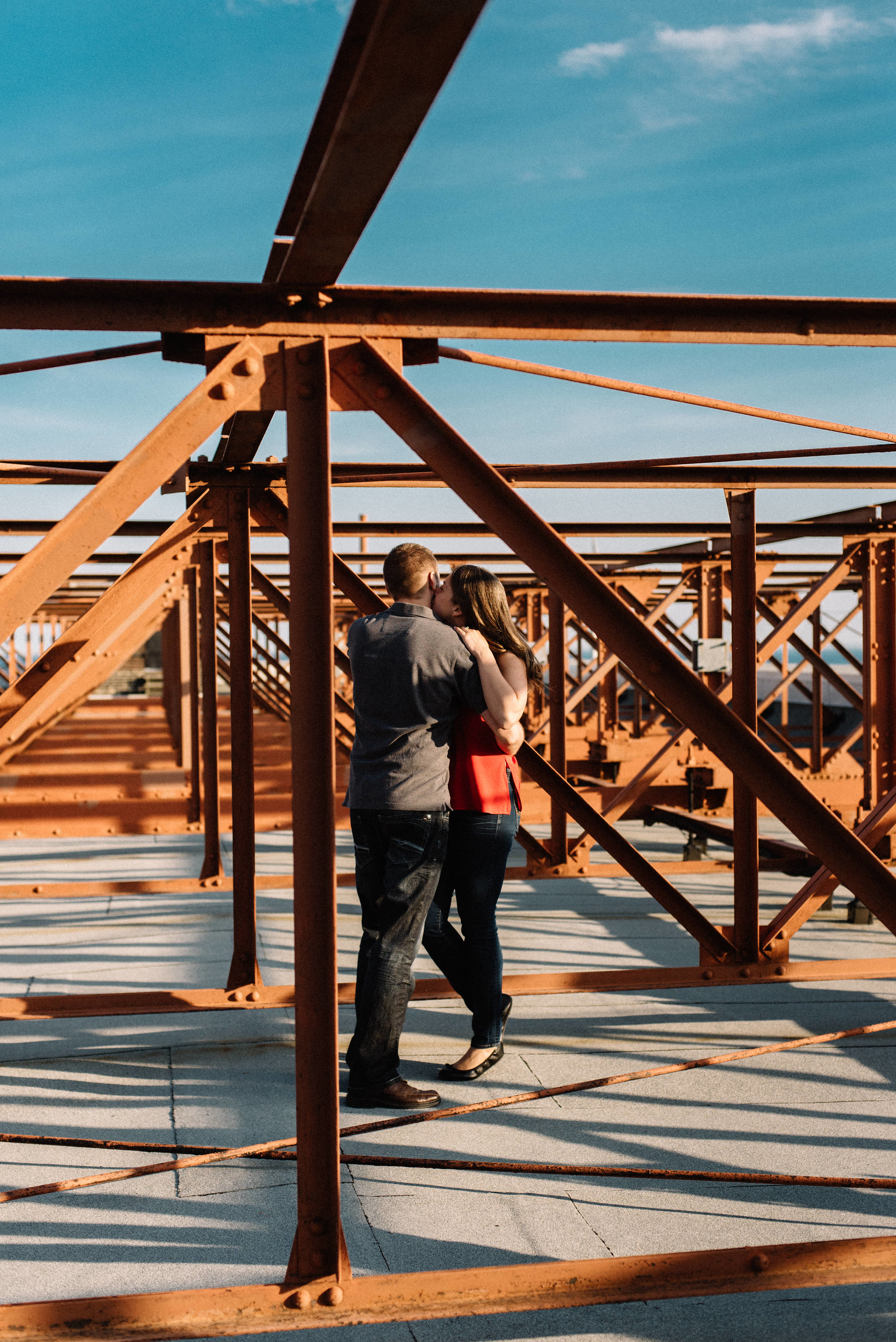 Rooftop engagement photos - Olive Photography Toronto