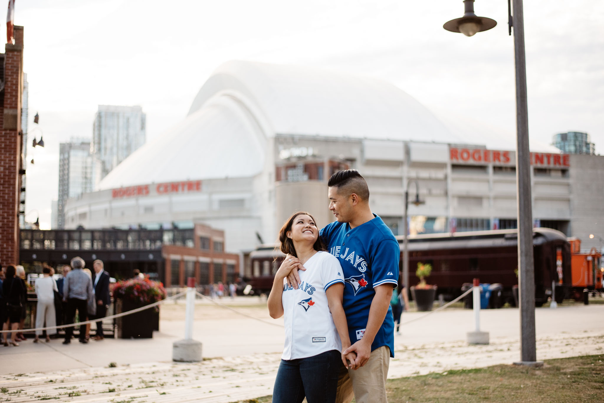 Rogers Centre Engagement Photos | Olive Photography Toronto