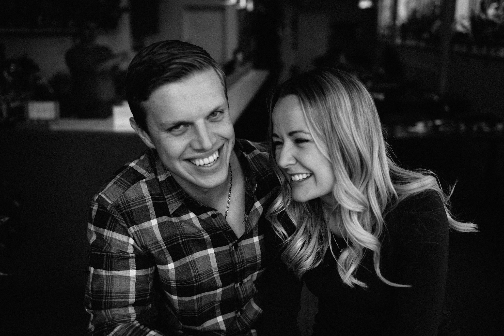 Leslieville Engagement Photos The Green Wood restaurant | Olive Photography