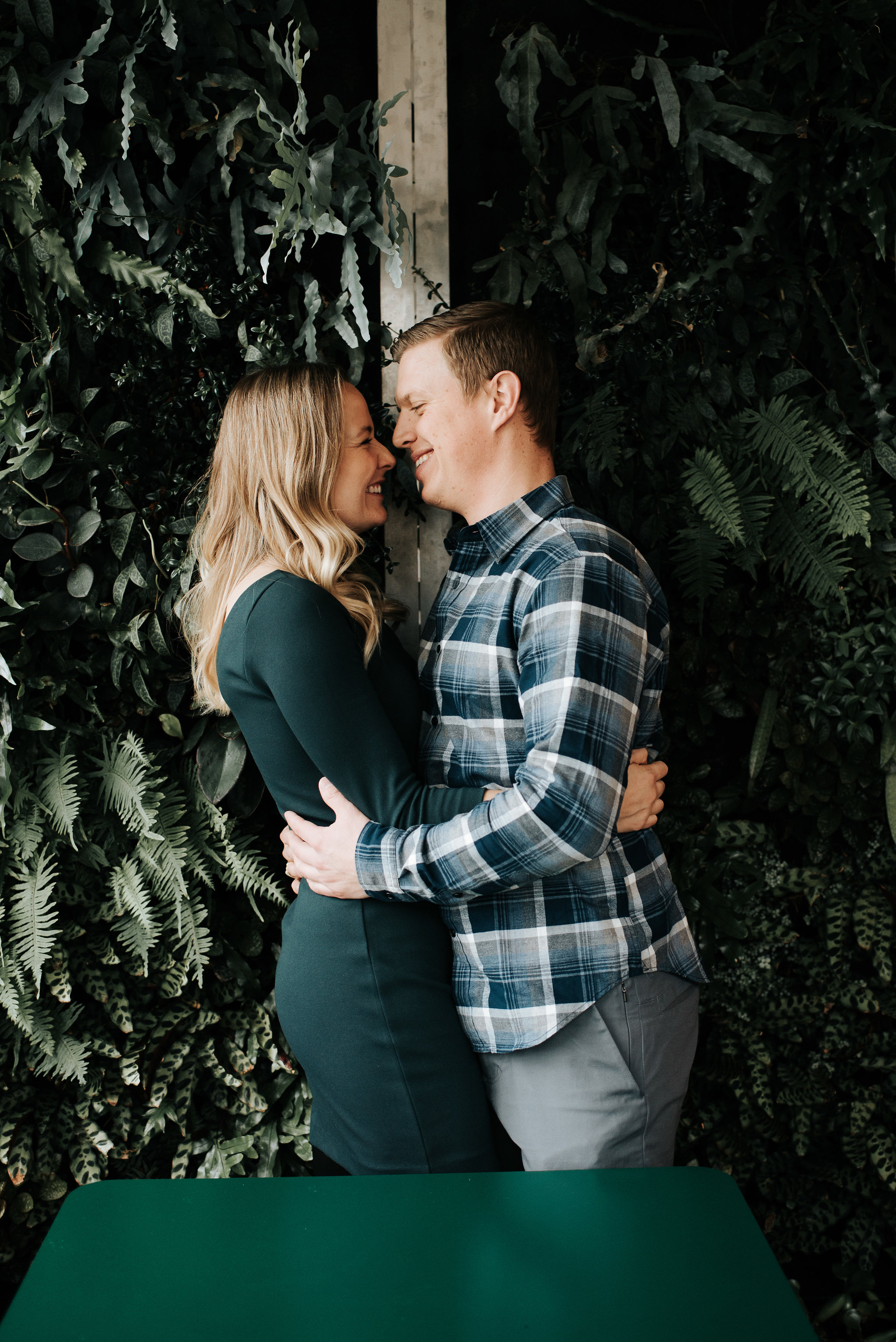 Leslieville Engagement Photos The Green Wood restaurant | Olive Photography