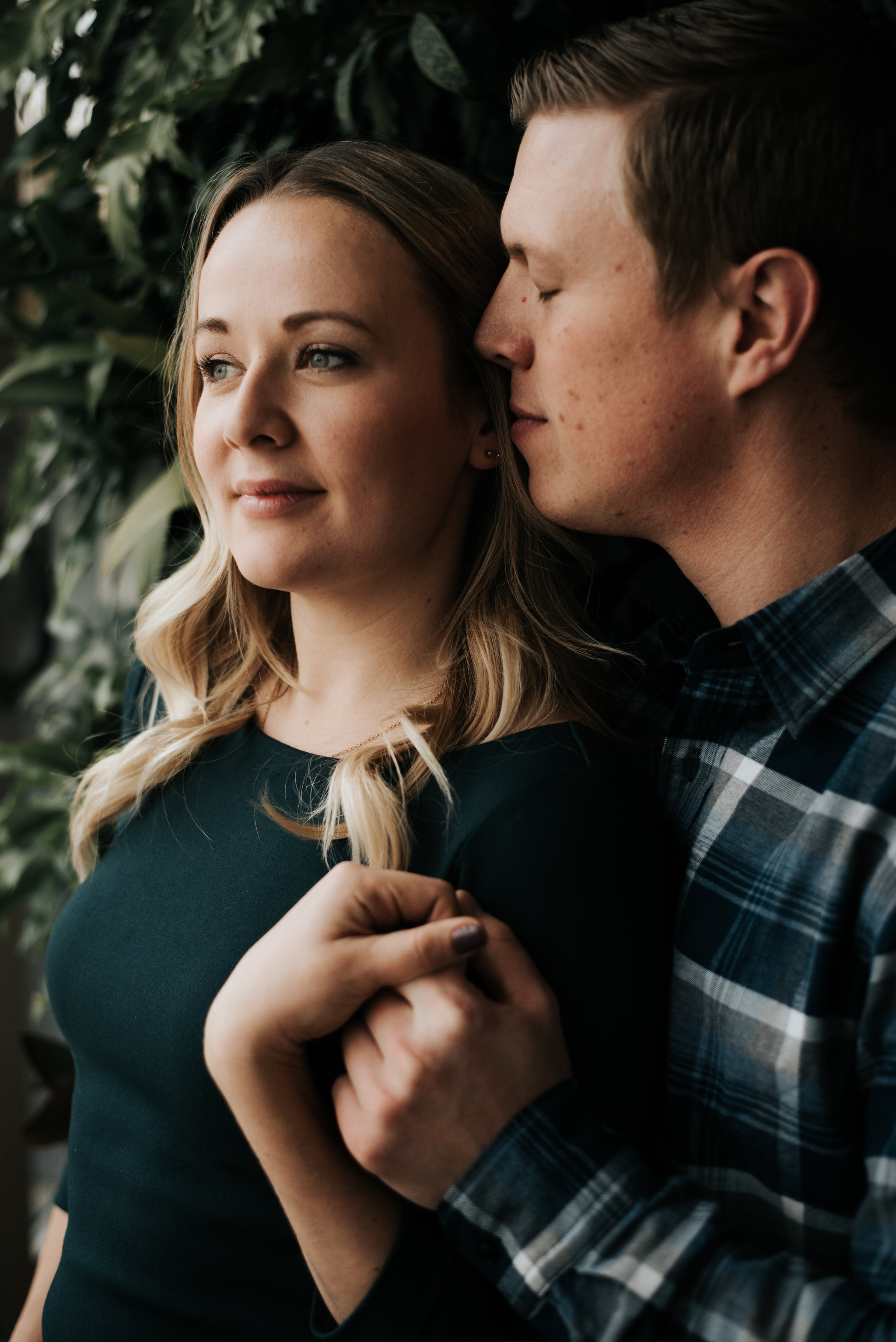 Leslieville Engagement Photos The Green Wood restaurant | Olive Photography