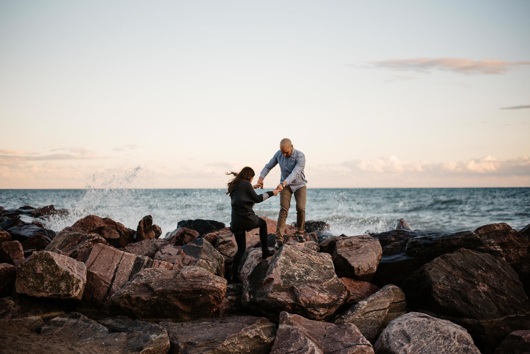 Toronto Beaches Engagement Photos | Olive Photography