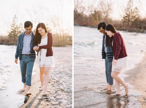 Toronto beach engagement