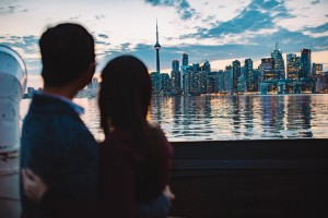 Toronto skyline engagement