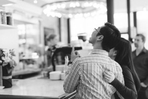 Toronto coffee shop engagement