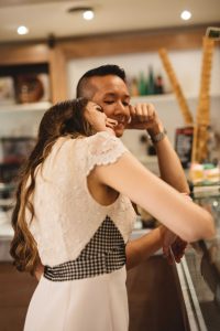 ice cream engagement photos | Olive Photography