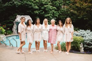 bridesmaids getting ready robes | Olive Photography
