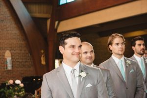 groom church reaction | Olive Photography