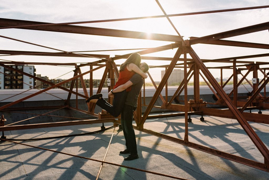 Rooftop Engagement Photos - Olive Photography Toronto