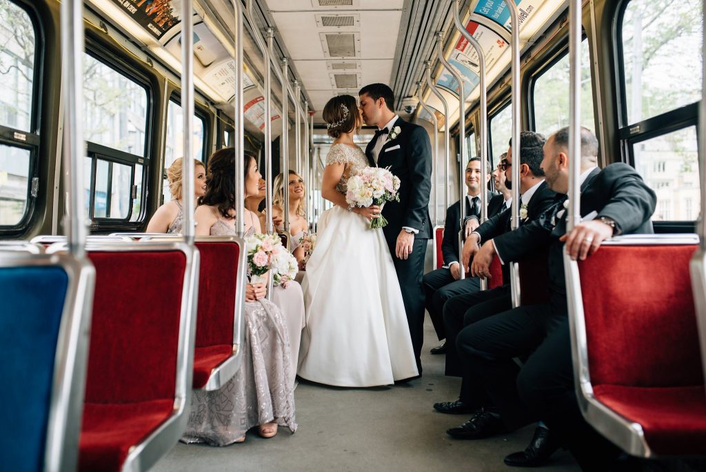 Toronto TTC Streetcar Wedding Photos | Olive Photography
