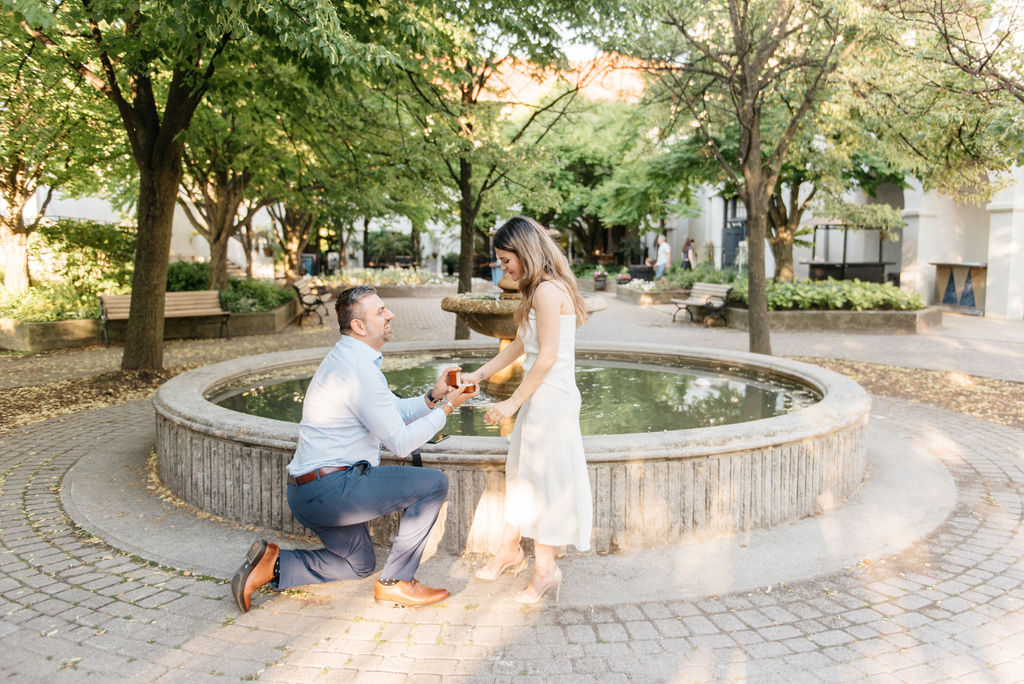 Toronto waterfront proposal photography | Sunnyside Pavillion engagement photos | Olive Photography Toronto