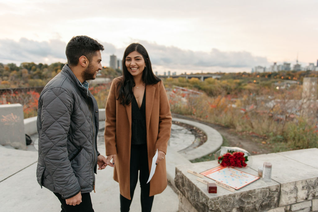 Toronto Proposal Photographer | Evergreen Brickworks Proposal | Olive Photography